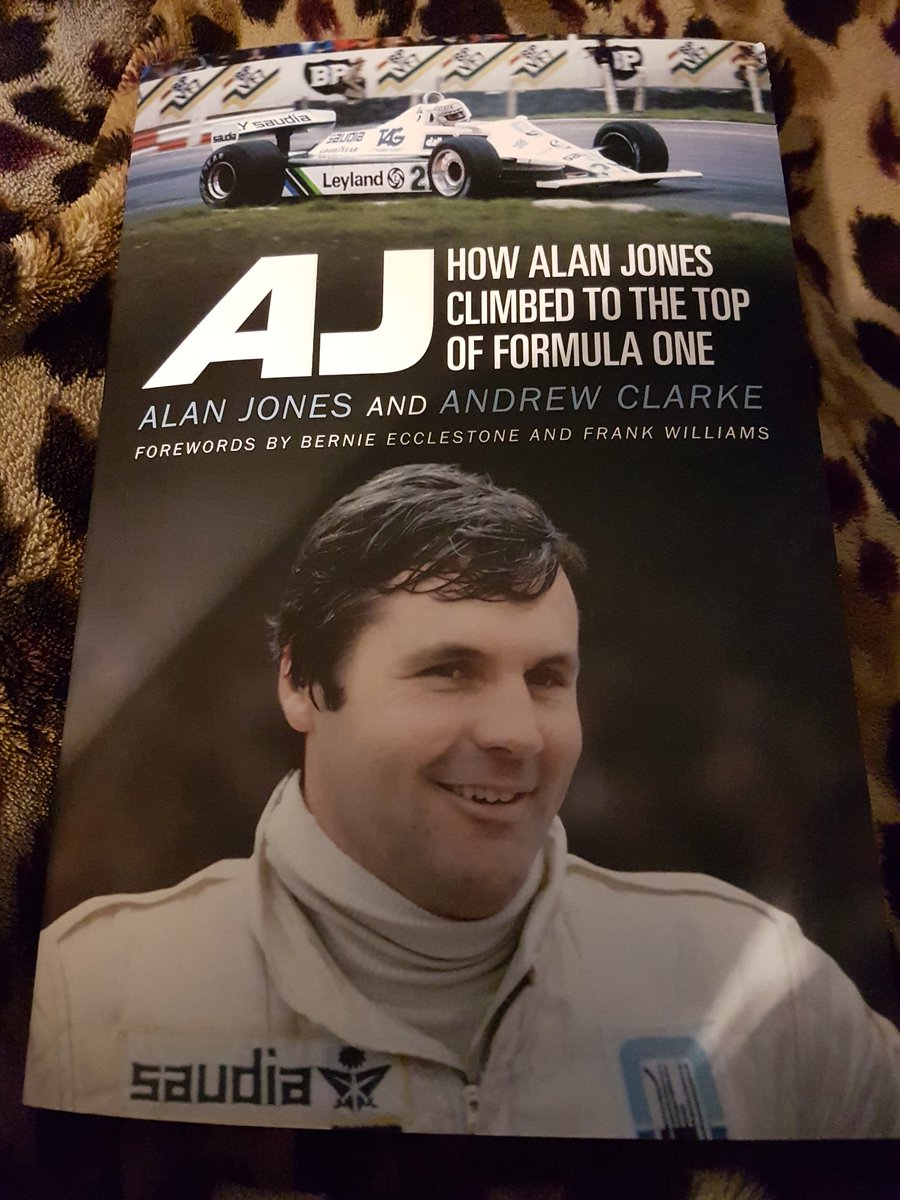 gogg13's tweet image. @AlanJonesGP27 got this today.  Look forward to reading it #legendarydriver