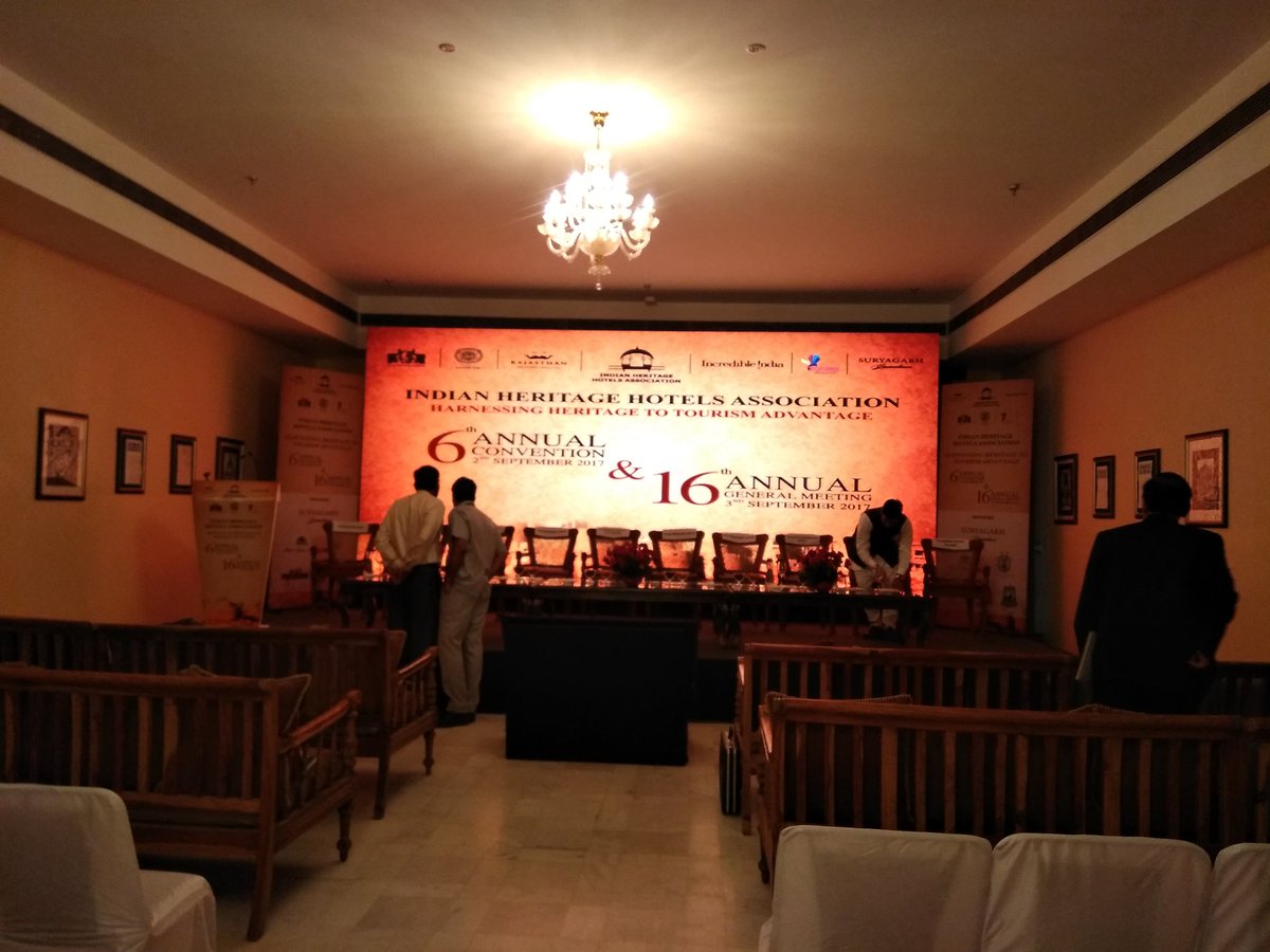 IHHA2017's tweet photo. Day 2 of The Heritage Hotels Convention at Hotel #Suryagarh #Jaisalmer #ihha #ihhaconvention https://t.co/0XLUVghJjp