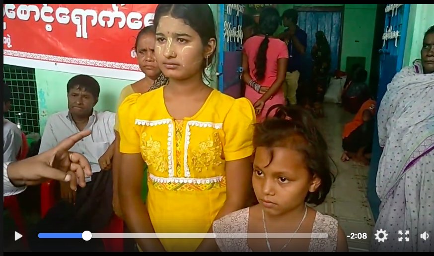 #Hindu girl told in the video that seven members of her family killed by #Bengali #Rohingyas Terrorist in KhaMaungChaung village #Maungdaw