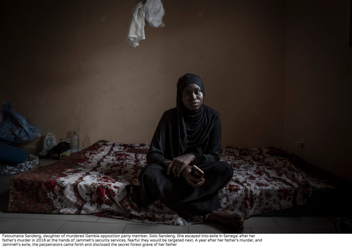 floriophotoNYC's tweet photo. #Victims of #Jammeh - @phatmasandeng, daughter of #SoloSandeng #portraits ©Jason Florio #Gambia #truthandjustice

https://t.co/C9aR8atrOV https://t.co/J6jgBMXR3R