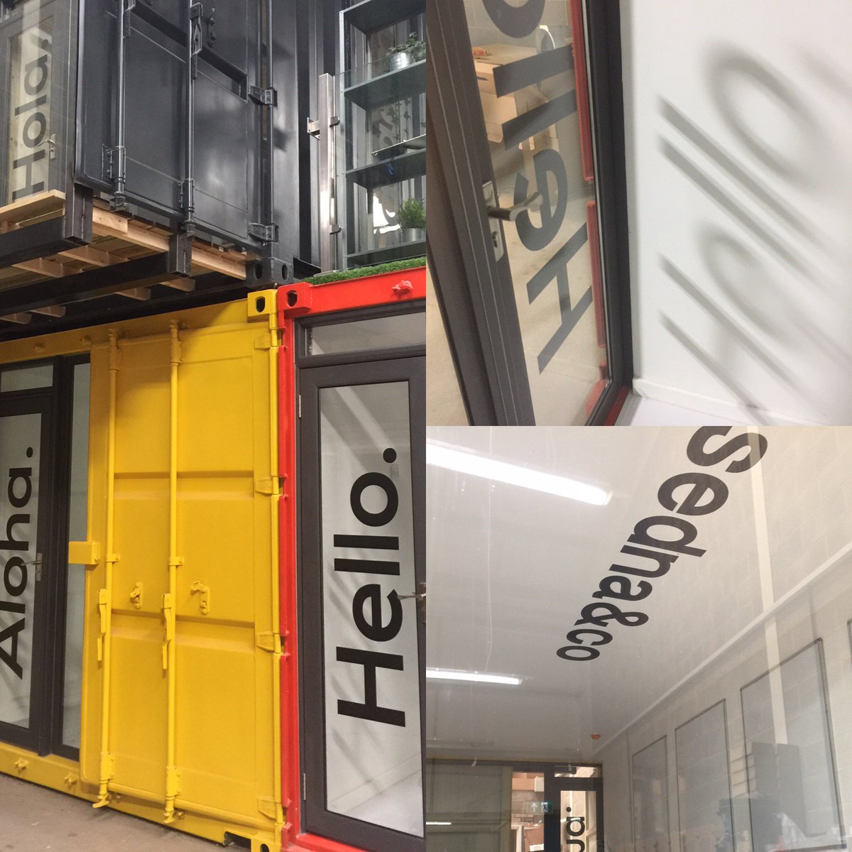 ContainerCDB's tweet photo. Window vinyls make all the difference #cdb #convertedshippingcontainers https://t.co/7w8b0Hz3Y2