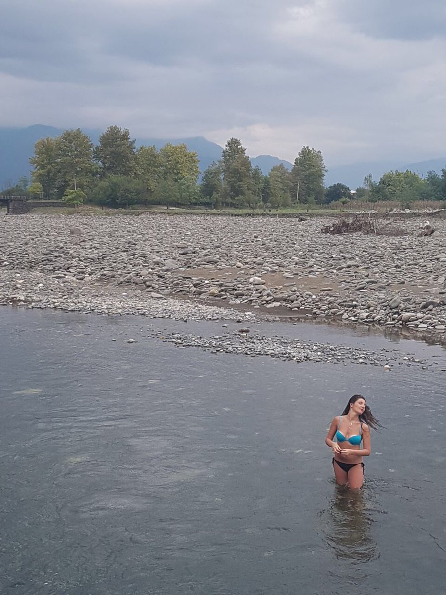 papavanini's tweet photo. My sweet village, it's heaven here. River coming from mountain, fresh air and nature.. ❤️ #lugela #khobistskali #khabume #myvillage https://t.co/sCu4Q0xR2M