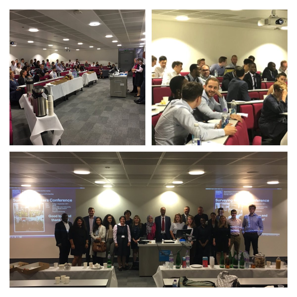 A very successful conference 1/9/17 #KingstonUni London MSc students #BuildingSurveying &amp; #QuantitySurveying presented their projects