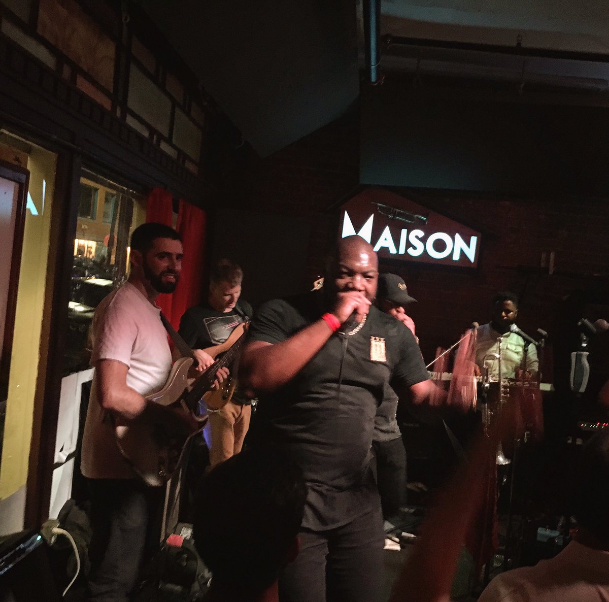 NaughtyPfunk's tweet photo. Last night @BigEasyBrawlers with our own @noahyoungbass sitting in 🤘 https://t.co/EbNsHEnmU7