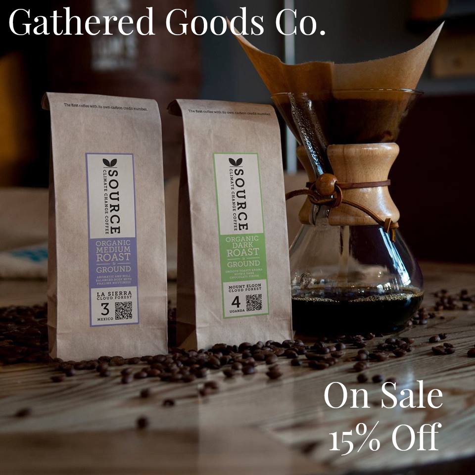 GatheredGoodsCo's tweet photo. Source Coffee – 15% off this month! Organic coffee blends supporting local farmers and families. Let's get brewing! https://t.co/J547fVOXfV https://t.co/0hvZj4CVFK