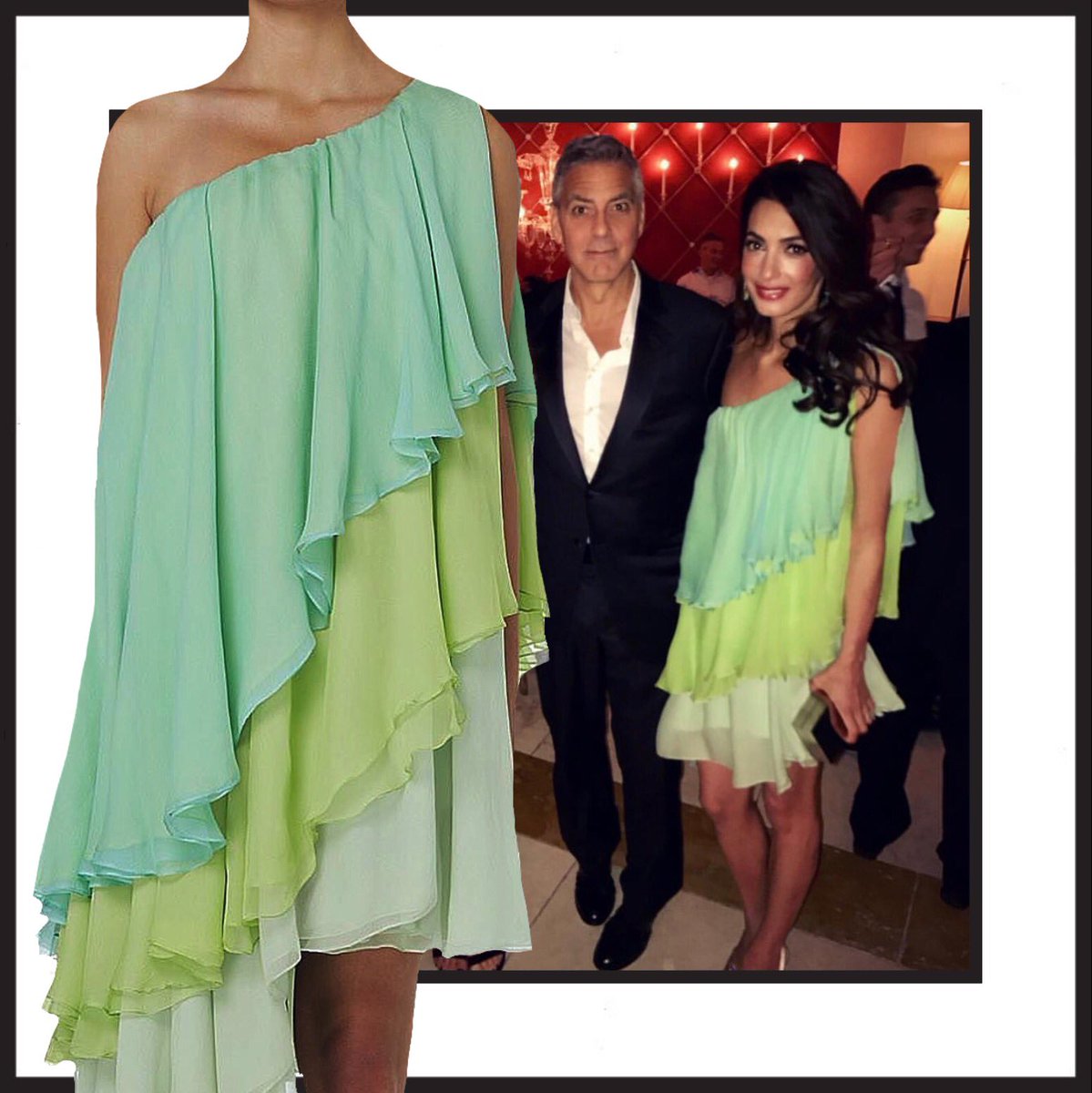 The dazzling Amal Clooney wears 1967 Madame Gres from William Vintage tonight in Venice....stunning! The dazzling Amal Clooney wears 1967 Madame Gres from William Vintage tonight in Venice....stunning!