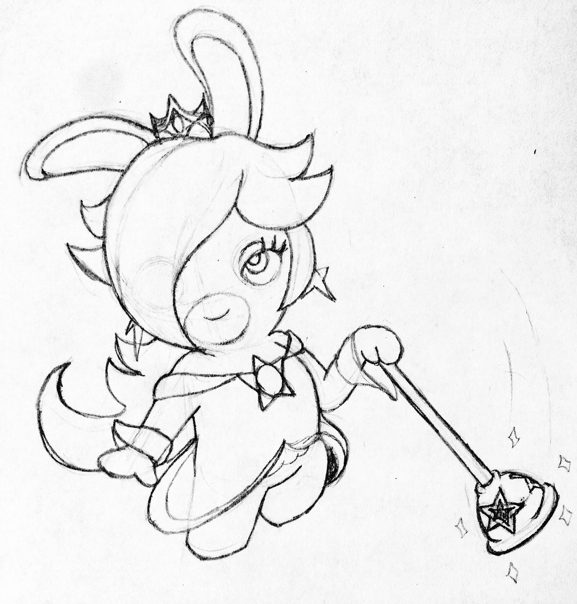 baby rosalina coloring pages