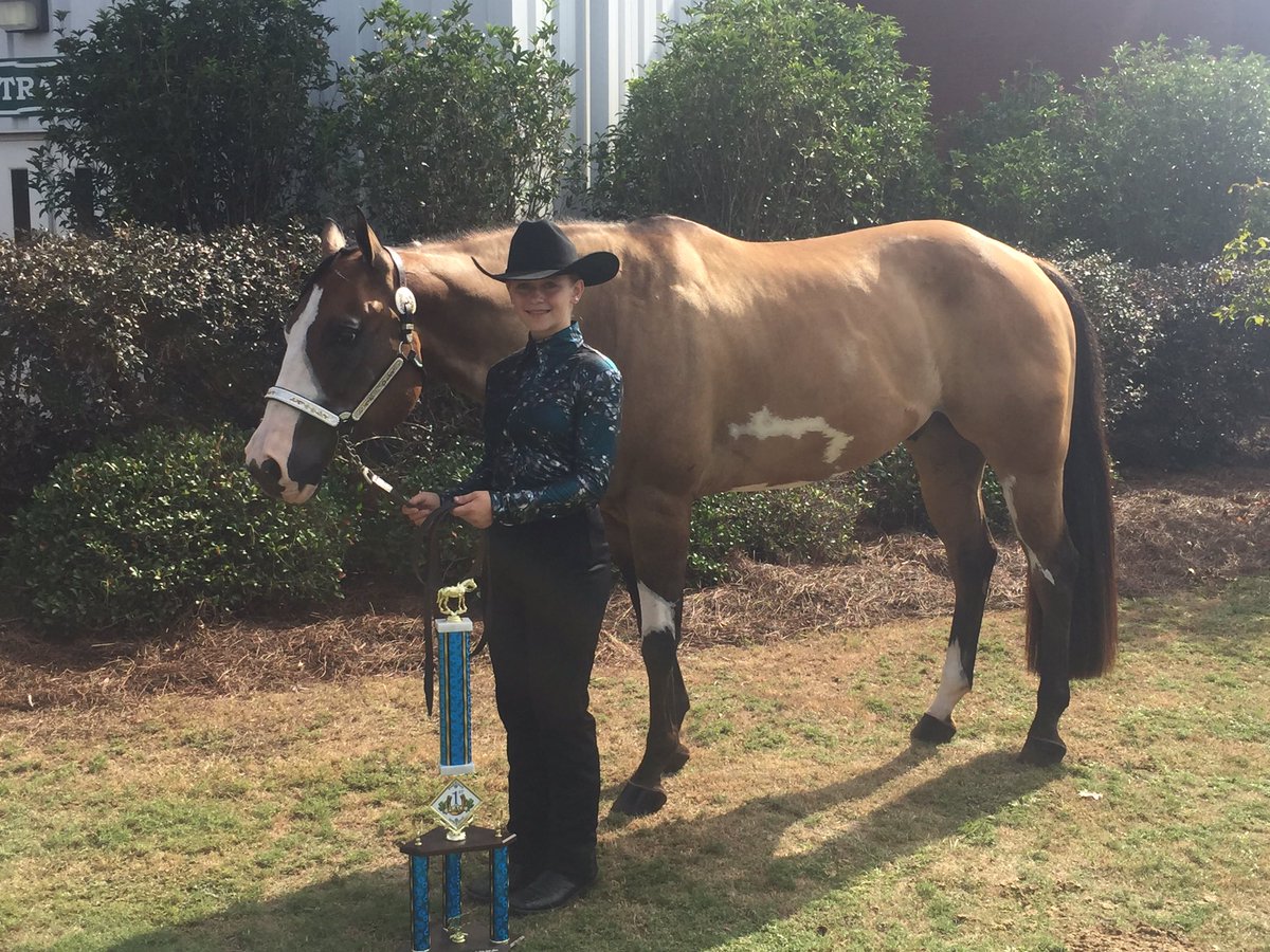 Blessed to place 1st out of 29 with Gibbs in Youth Showmanship at GA Fed. of Saddle Clubs State show #KTRFarms <a href="/AuburnEQ/">Auburn Equestrian</a> <a href="/GregWilliamsAU/">Coach Greg Williams</a>