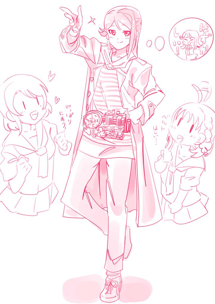 戦兎くんの服はたぶん梨子さんあたりが似合いそうらくがき 