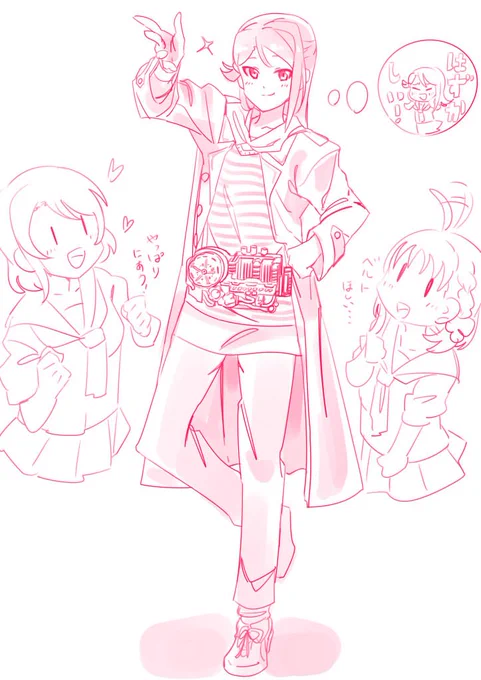 戦兎くんの服はたぶん梨子さんあたりが似合いそうらくがき 