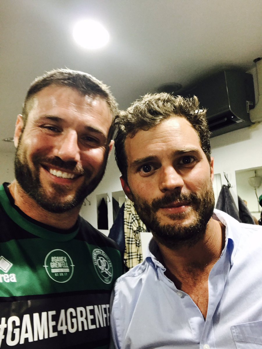 RugbyBenCohen's tweet photo. Great to play alongside this shady character yesterday for #Game4Grenfell Top Man 👍🏻 https://t.co/oWeCKerLfh