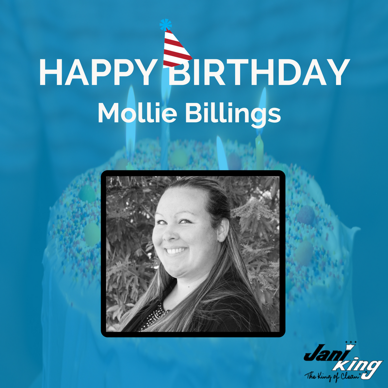 JANIKINGOR's tweet photo. Happy Birthday to our own Mollie Billings! Thank you for being a valued member of the Jani-King team! #birthdaywishes #janikingor https://t.co/CERi7NZ6f5