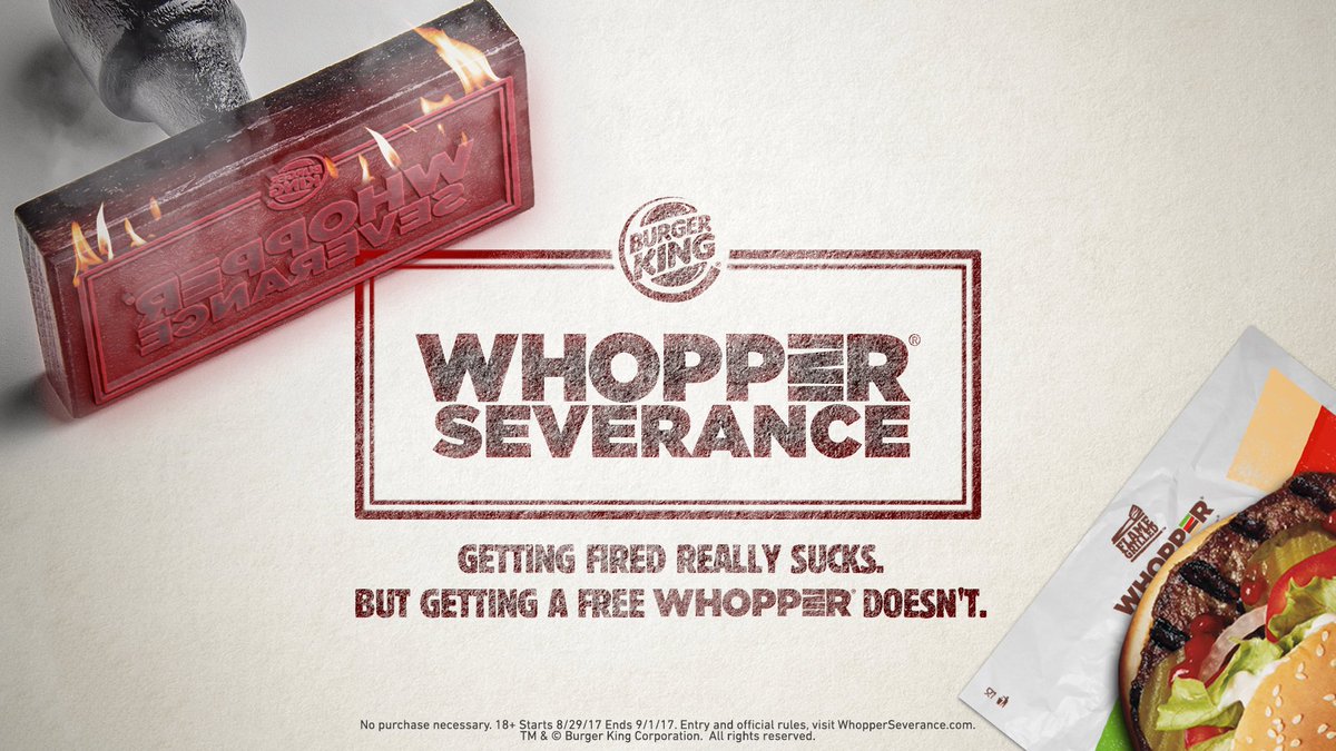 adage's tweet photo. .@BurgerKing's latest marketing stunt, #WhopperSeverance. involves public shaming, free food and LinkedIn: https://t.co/7jh0ZDlcyN https://t.co/Z8mnbBVvRa