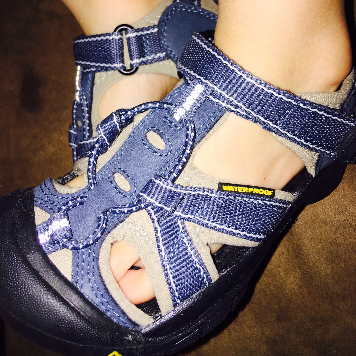 OperationalEMS's tweet image. So... all the fabric between the giant holes in these @KEEN sandals is waterproof then? #usefulfeature