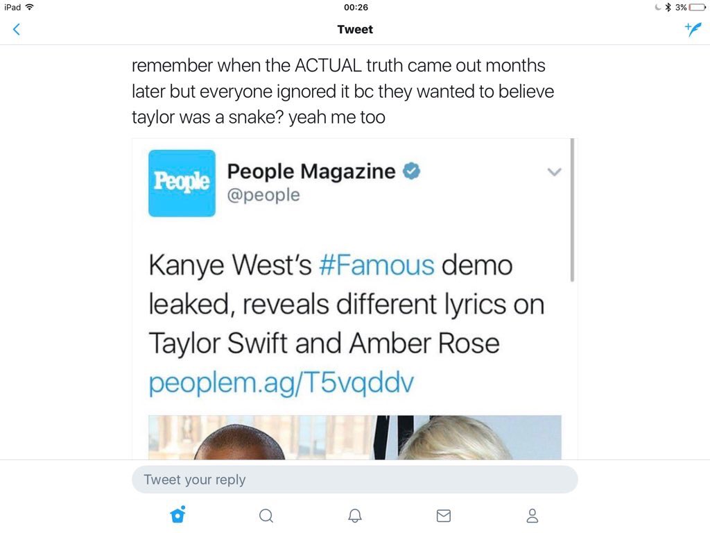 Jotarokujo_19_'s tweet photo. @iamsolidfan @TheShadyFacts But still thanks for calling taylor a snake if she hadn't called her we wouldn't be enjoying her new music rn. https://t.co/Iexq9BkQvw