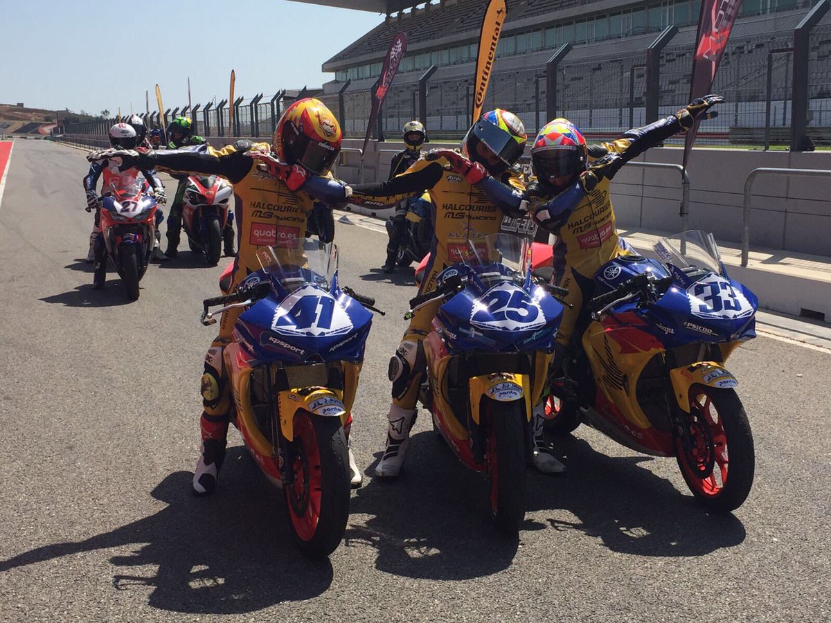 Ending your training day like 🙅🏻‍♂️🙆🏻‍♂️🕺🏻 | <a href="/marcgarcia41/">Marc Garcia</a>, <a href="/borjasanchez_21/">borja sanchez </a> and @danivalle33 have been training in Portimao 💪🏻 #WorldSSP300