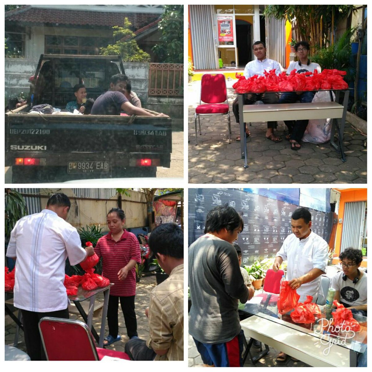 SAIBlessjkt's tweet photo. Sebagian siswa @SAIBlessjkt juga bertugas di @SekolahAlamID Cipedak dgn pembagian di sekitar wilayah Gandul. #cumadiSAIBless @msi_sai https://t.co/i7X5beGzmN