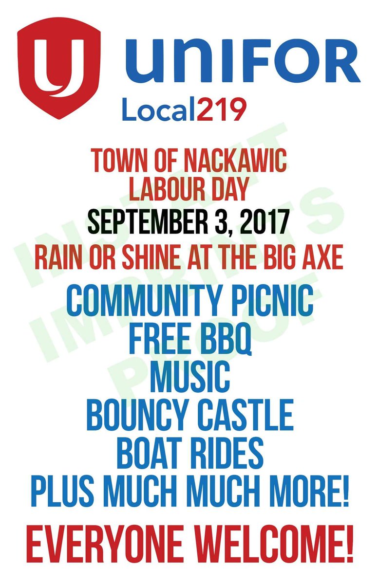 Lanampayne's tweet photo. Looking forward to spending today's #LabourDay celebrations with @UniforTheUnion Local 219 and lots of good friends #canlab #nbpoli https://t.co/FNzIC6urG8