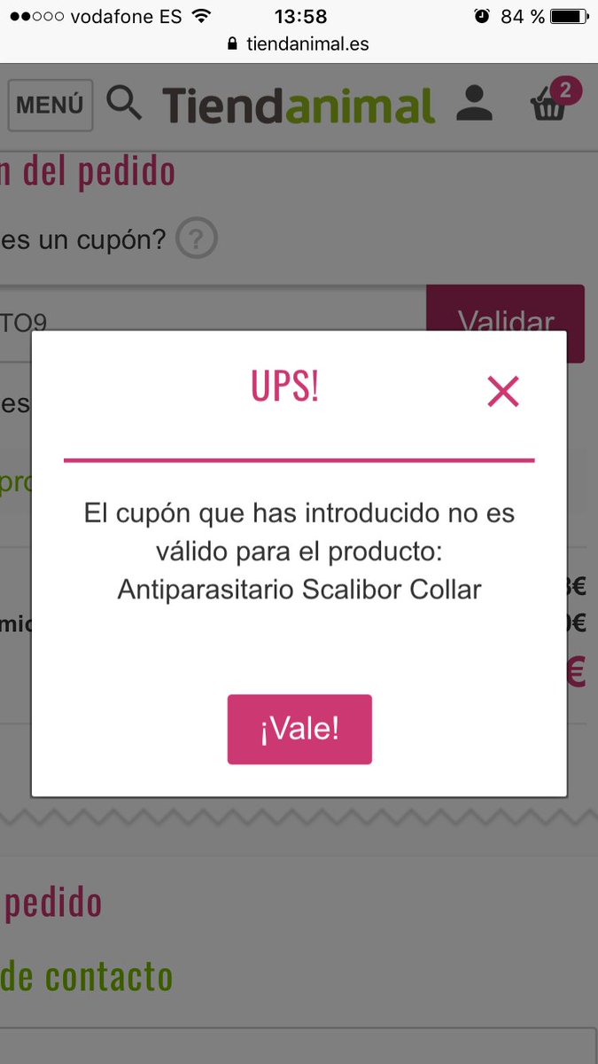marypoppping's tweet photo. @tiendanimal Y xq los cupones no funcionan con este tipo de producto??? https://t.co/cFseOZtvEi
