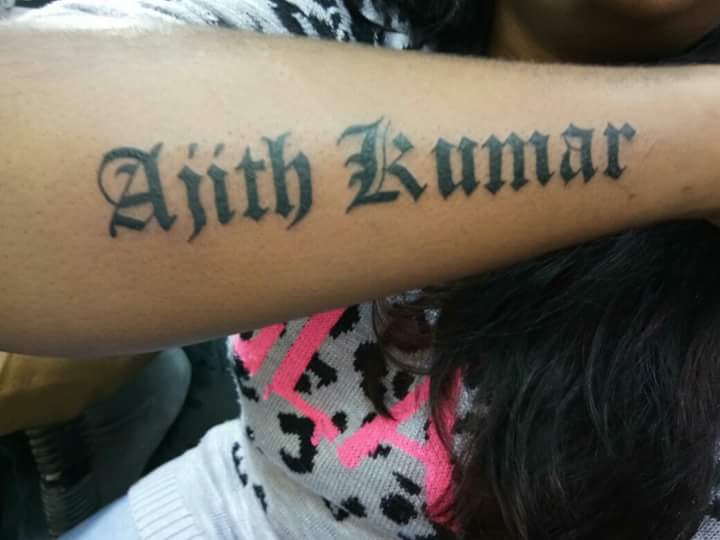 Ajith Name Tattoo  YouTube