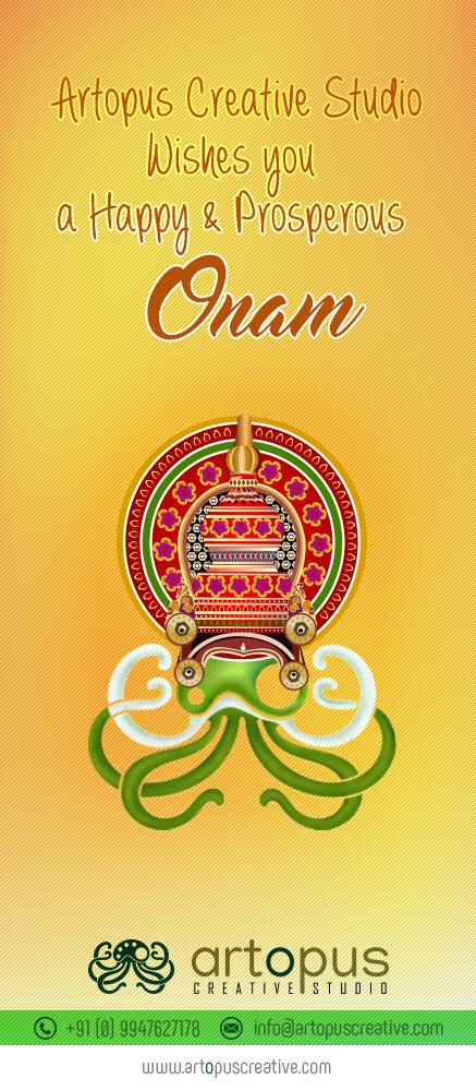 ArtopusCreative's tweet photo. Have a happy #Onam !!!
#onam2017  #OnamSpecial https://t.co/RM9xIO6Yxf