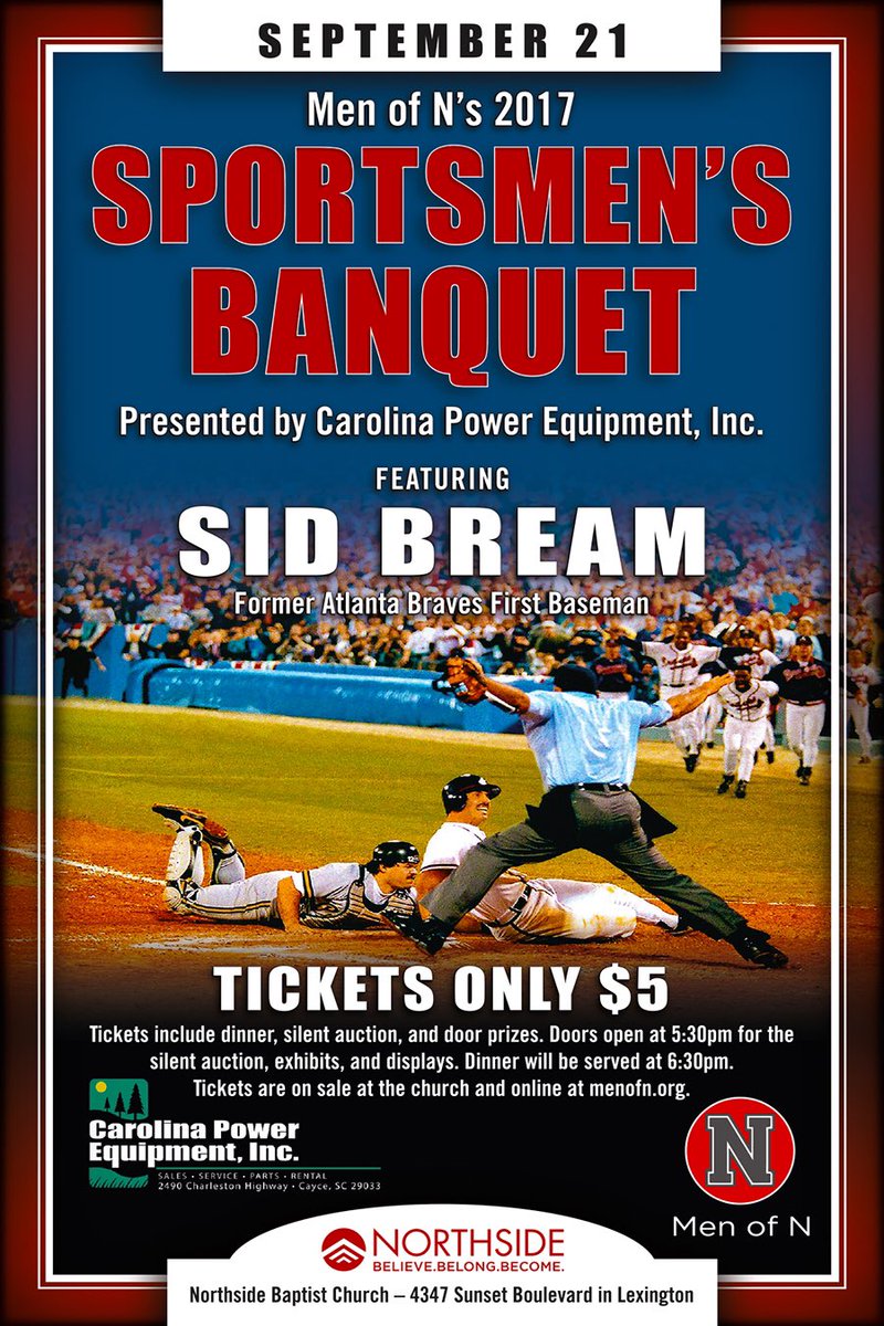 MenofN's tweet photo. The easiest men's outreach opportunity of the year is the Sportsmen's Banquet. What are you waiting on men? #InviteInviteInvite https://t.co/uzhexhH5Cu