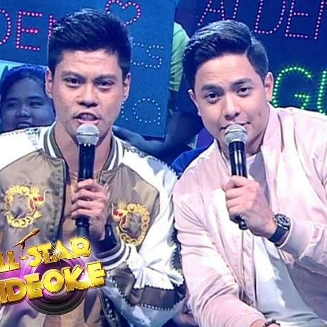 mengchard4ever's tweet photo. Ang mga Laglagers #AllStarVideoke @gmanetwork 
@IamJNapoles @aldenrichards02 https://t.co/ivt972KXGT