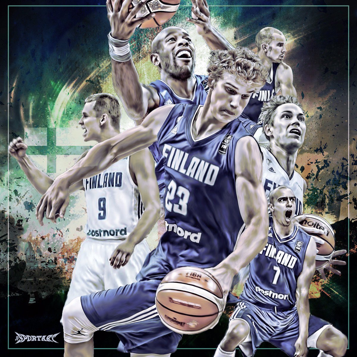 JPsportart's tweet photo. Gameday! #Susijengi #EuroBasket2017 #FinvsPol https://t.co/VFJF91e9YY