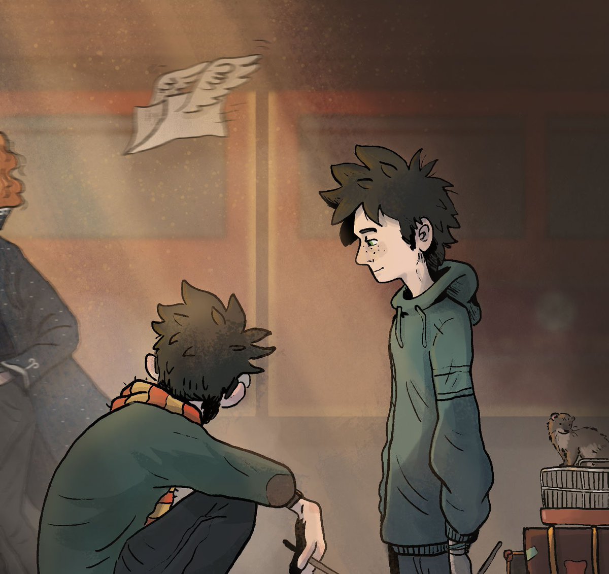 Ulyssse_'s tweet photo. "19 years later..."
#HarryPotter #HP #fanart #1stSeptember #HogwartsExpress #PoudlardExpress #illustration #AlbusSeverus #rentrée https://t.co/QeI5rF3IgN