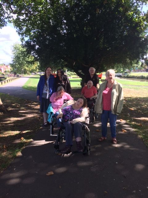 AmberSupport's tweet photo. Making the most of the great weather #Saturday #Droitwich #socialcare #dsiAbility #lunchout #friendship #Worcestershire https://t.co/fWUG8deW8r