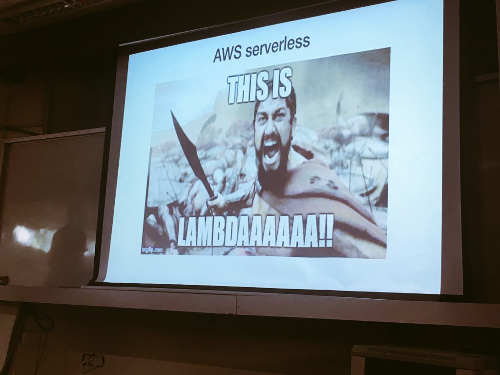 MadStreetDen's tweet photo. what happens when #IoT meets #Serverless?
@DudeWhoCode :"Tonight we develop in serverless"
@PyDataDelhi
#PyDataDelhi17 #aws #Engineering https://t.co/OGpfF6MxXZ