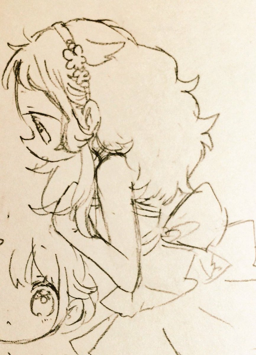 自分好みの少女を描くとだいたい似たような顔になるよね 