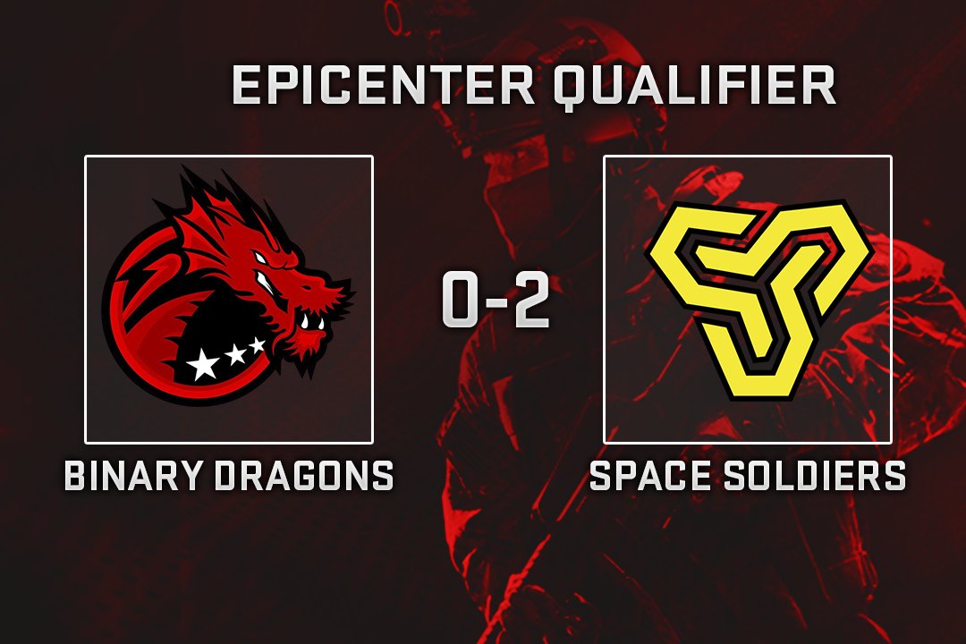 Binary_Dragons's tweet photo. 🇷🇺 EPICENTER 2017 Europe Qualifier #1

🇷🇸 Binary Dragons [0:2] 🇹🇷 Space Soldiers (16-19 de_cache; 9-16 de_train) https://t.co/fb6zM4SJes
