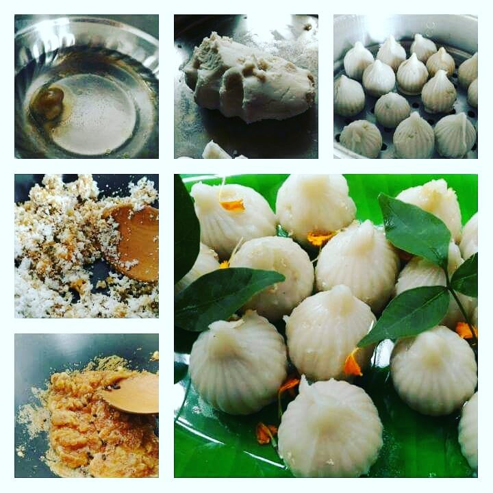 SUPTASARKAR2's tweet photo. @KoryoWorld #5Yummies4Ganpati here I have prepared traditional UKADICHE MODAK or steamed modak for Lord Ganpati https://t.co/bveGo317Yp
