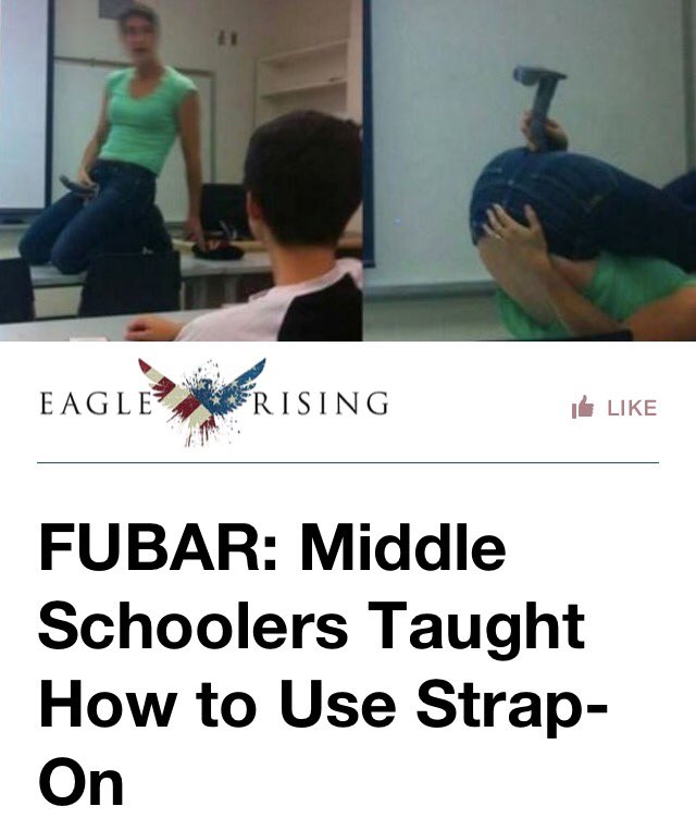 puddingnacloud's tweet photo. #CommonCore #ClintonMiddleSchool #DuvalCounty #JacksonvilleFL #SharonMercer #LGBT taught 11/12 year olds to use strap on in Sex Ed class https://t.co/b2VklrnNRf