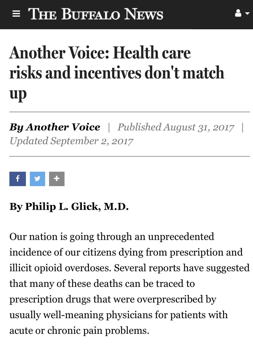 glicklab's tweet image. @APSASurgeons @WBFO @KHNews @Atul_Gawande @RosenthalHealth Alternative to #opioids exist; use them #Ofirmev #Exparel ow.ly/EssS30eSntz