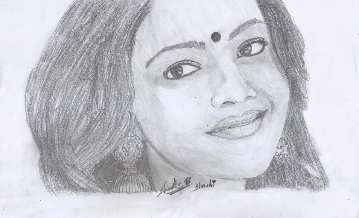 Kajal Agarwal Pencil Drawing