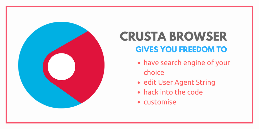 CrustaBrowser's tweet photo. Explore Crusta Browser and enjoy the freedom to work your way... 🔗https://t.co/wzlO8j8ubj
#crustabrowser #webbrowser #internetfreedom https://t.co/JJxsNJWkqY