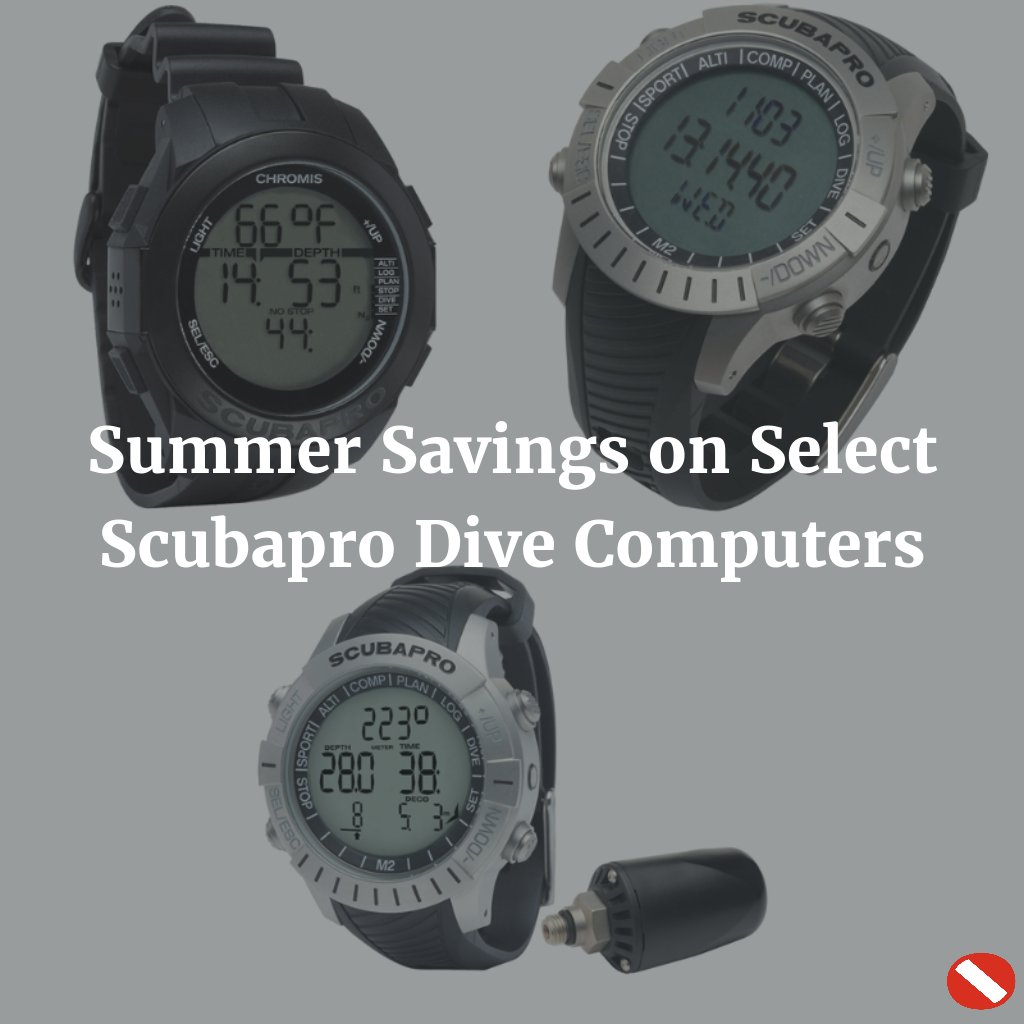 scubamarketing's tweet photo. Don't miss out on this summer sale of select @Scubapro #divecomputers! #LPsale https://t.co/Xcz4ZbCv48 https://t.co/N0kVrjr4lz