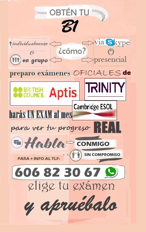 AnamyGB's tweet photo. No dejes pasar esta oportunidad y obtén tu #B1 antes de los #exámenes! #Huelva #ingles #aptis #Cambridge #Trinity https://t.co/Uv9qIi1gYB
