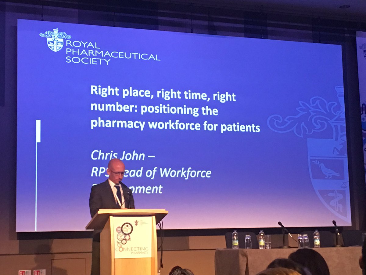 DigitalPhamcist's tweet image. Chris John, Head of Workforce at @rpharms 

Right place, right time, right number: positioning the pharmacy workforce for patients #RPSconf