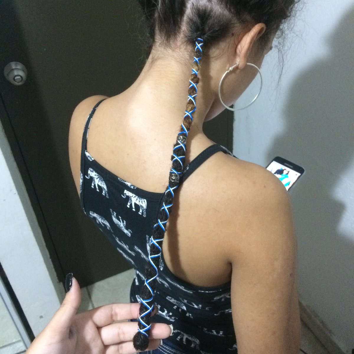 dreadlockspr's tweet photo. New dread con extensión, hilos y beads. 💙 #dreadlockspr https://t.co/H1qcuyLL8M