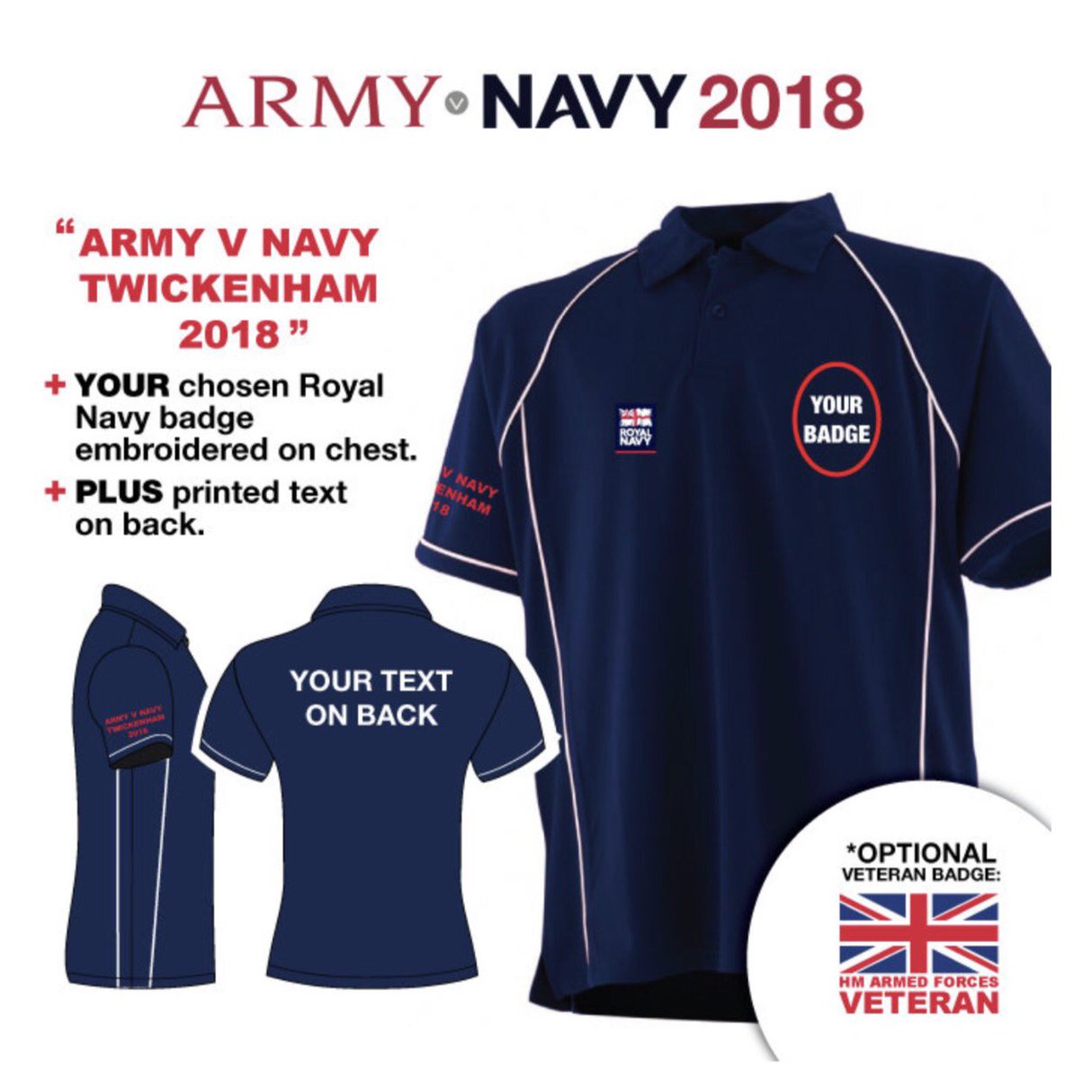 EZMilitary's tweet image. Royal Navy rugby tops available now for Army v Navy 2018.  Get yours here. ezmilitaryclothing.co.uk/shop/Navy-Rugb…