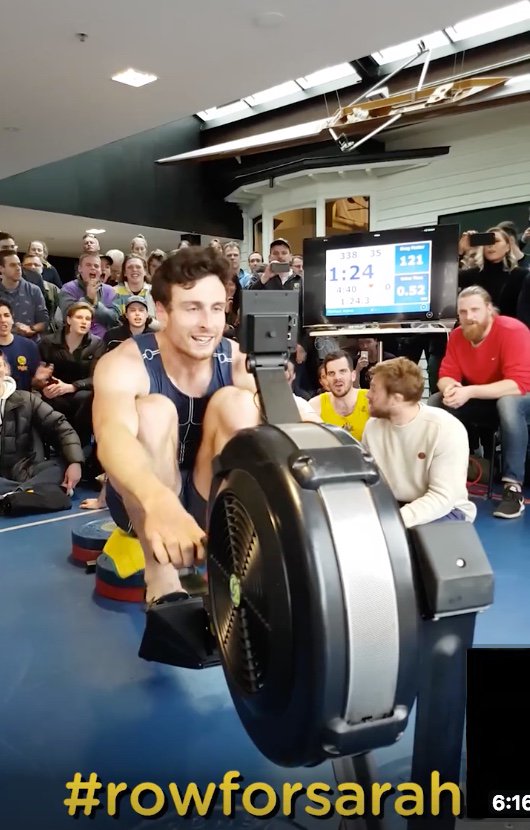 VOTD: Josh Dunkley-Smith setting a new Australian 2km record of 5:38.6 #NBD #rowforsarah row2k.com/video/Sarah-s-…
