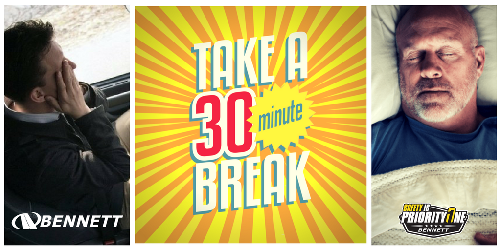 Drivers, don't forget to take your 30-minute break after eight hours of driving! #truckers #trucking #safetyispriorityone