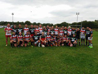 Fun afternoon with @6TKSports Methley and @DOCKERSMASTERS prior to @FevRovers v @hullkrofficial. Great lads to ref. @SilversRef playing well