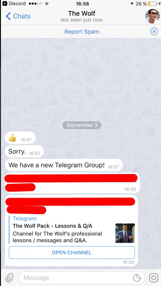 whatexchange's tweet photo. #ScamAlert Please keep in mind that I am no longer active on Telegram and will NEVER send you a PM directly. If you see this msg, #Block. https://t.co/6LIwb196L7