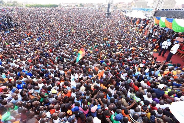 Disembe's tweet photo. "If they believe in justice, they belong in NASA," ~ Raila Odinga. #NASAInNairobi https://t.co/vBfWhYn6eo