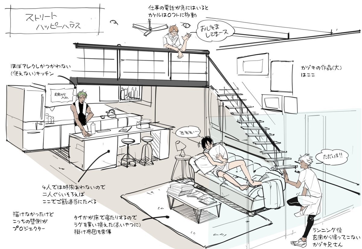 設定に限界を感じたのでストリートハウスの見取り図を作っている
そっち系の知識とかゼロのファンタジーハウス…
自分用メモであったはずの2Fのトイレが消えた?oh.. 