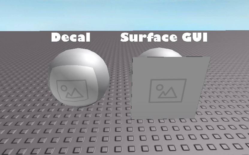 Skeletalreality On Twitter Boatbomberrblx Alreadypro Roblox Yeah But It S A Bit Wonky Decal On Left Surfacegui On Right Https T Co Cnx6i55anl Twitter - roblox surface gui